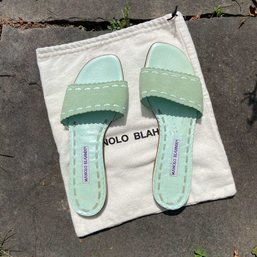 Manolo Blahnik Slide Sandals